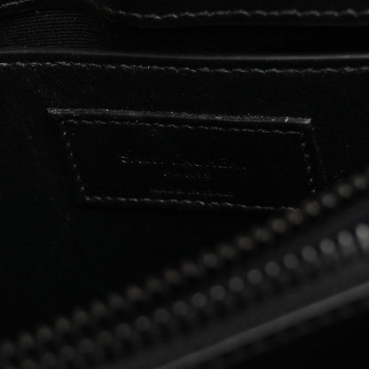 Saint Laurent Calfskin Y Quilted Monogram Monochrome Small Loulou Chain Satchel Black 6 of 9