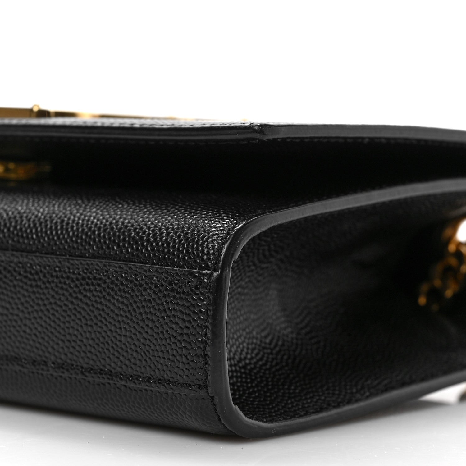 Saint Laurent Grain De Poudre Small Monogram Kate Satchel Black 10 of 10
