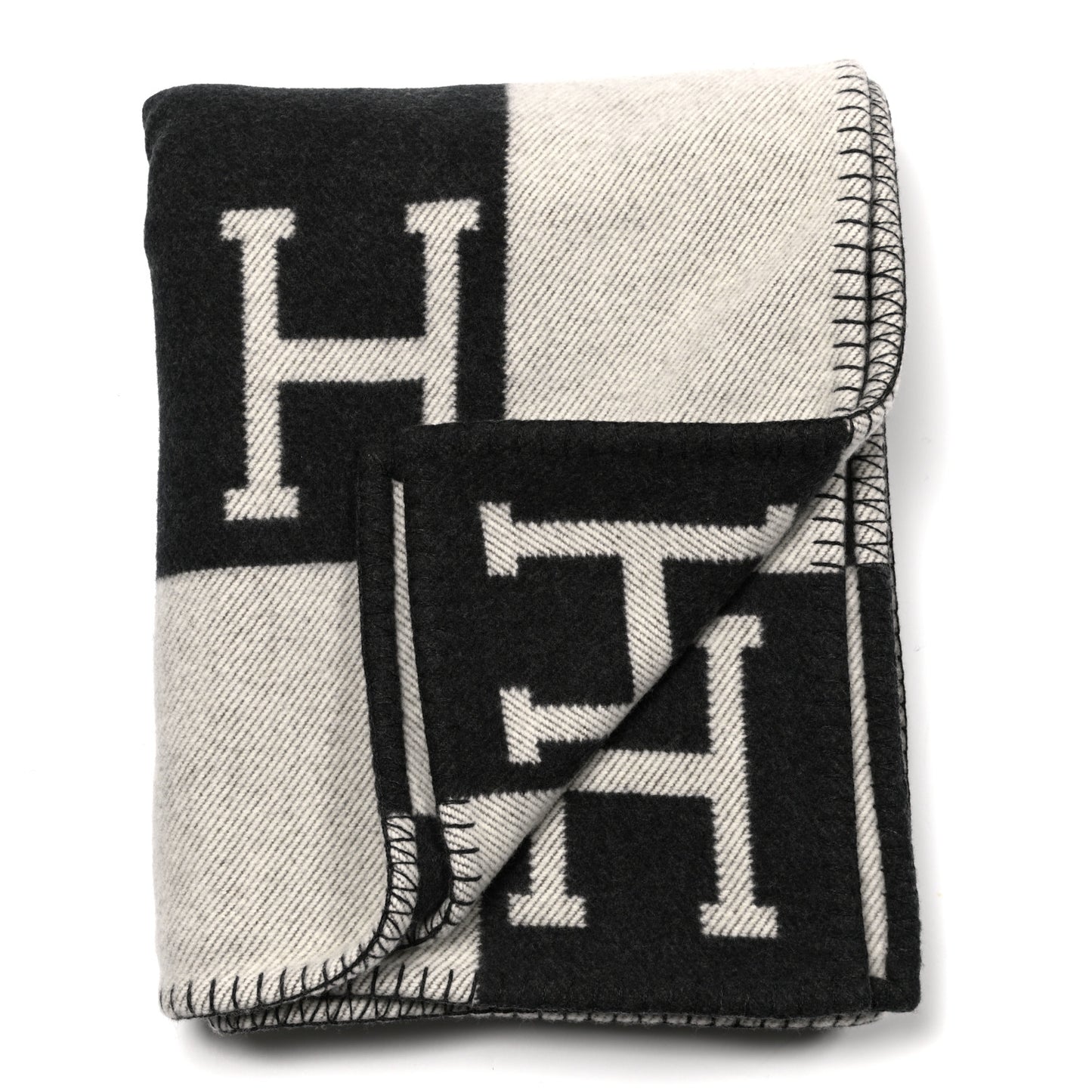 Wool Cashmere Signature Avalon Blanket Black