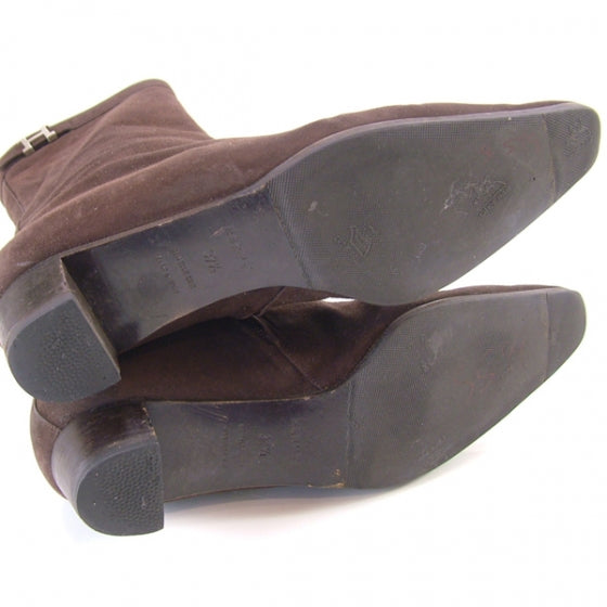 Suede Ankle Boots 37.5 Brown