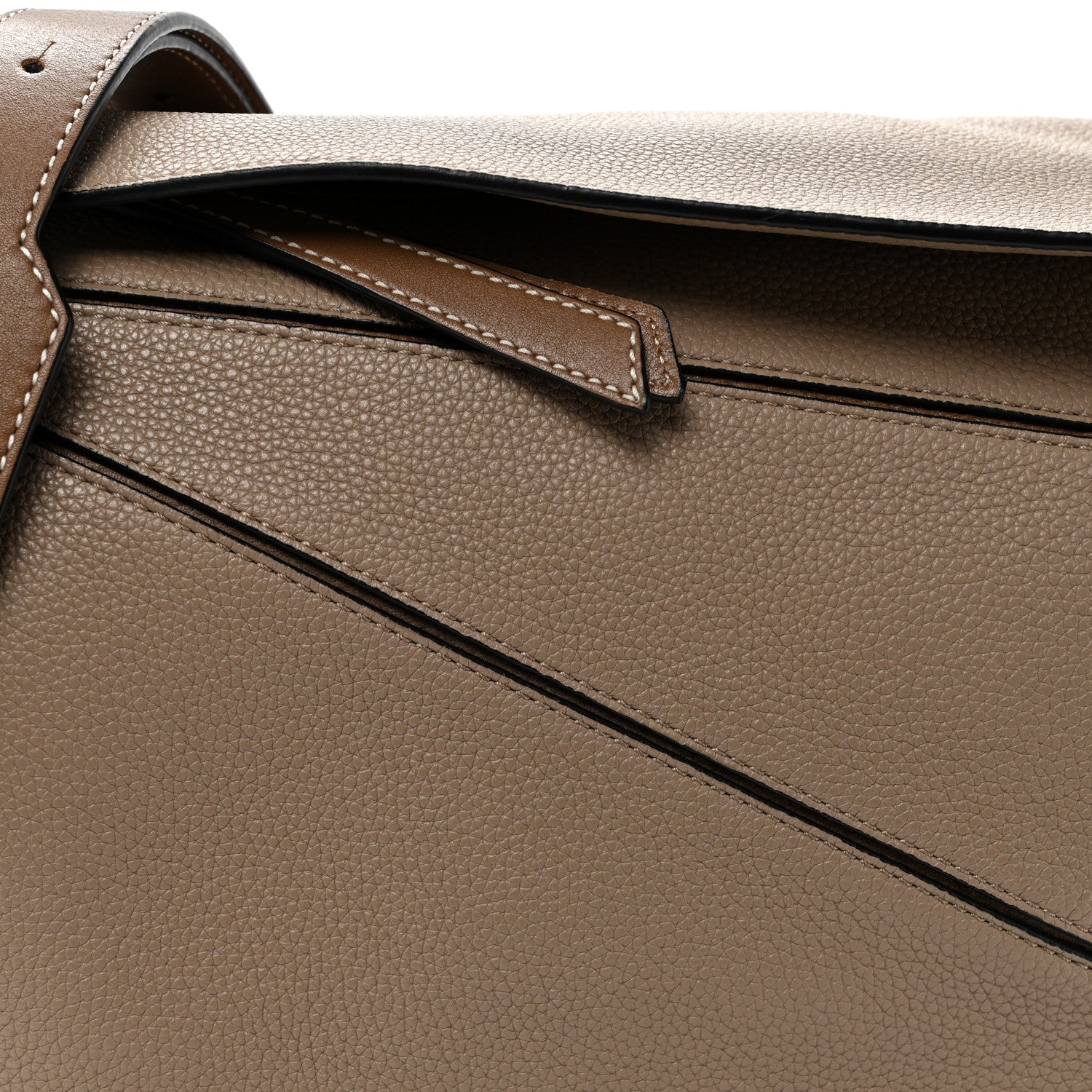 Loewe Grained Calfskin Medium Puzzle Bag Sand Mink 8 of 10