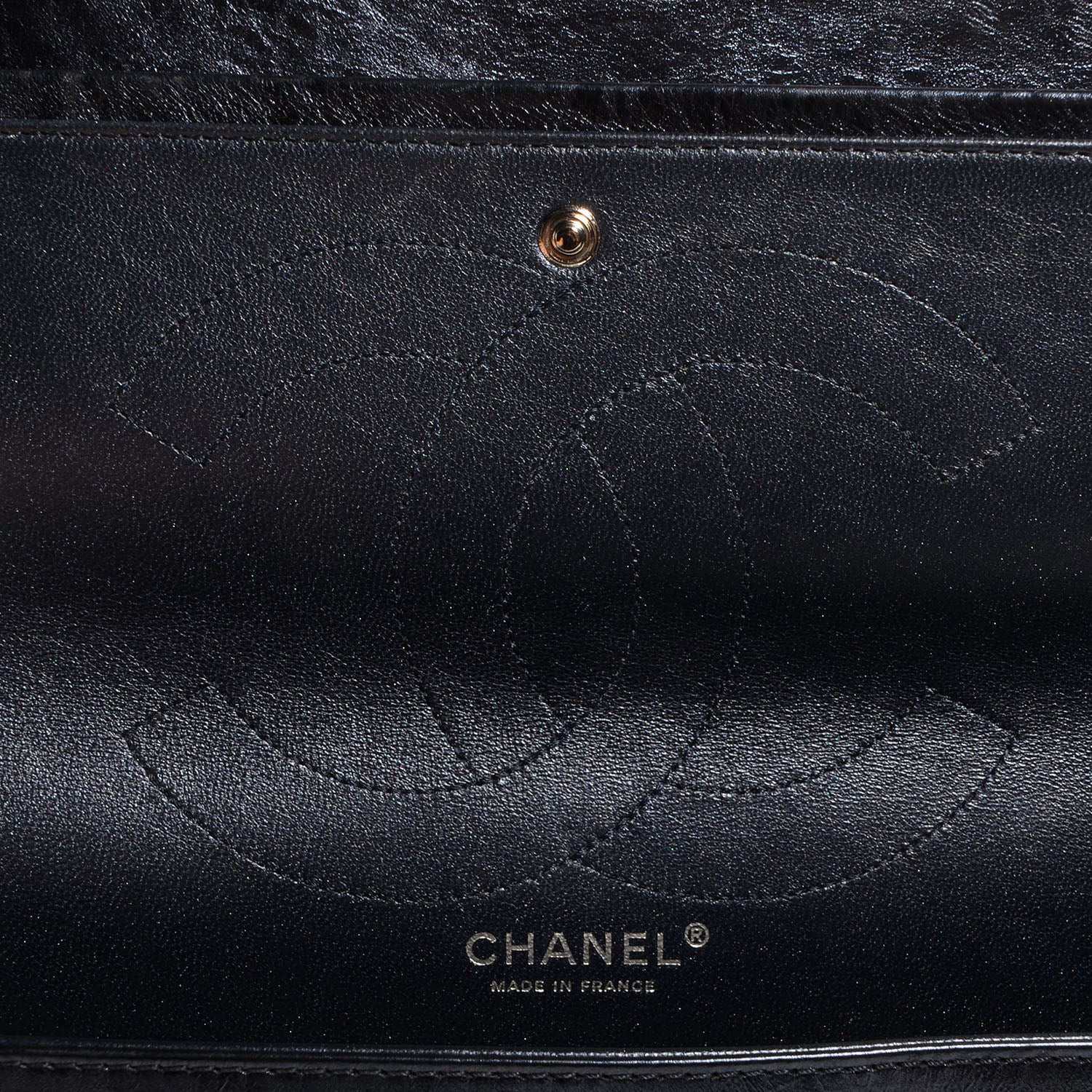Chanel Calfskin 2.55 Reissue 226 Flap Metallic Blue 6 of 8