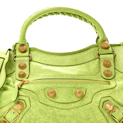 Balenciaga Agneau Giant 21 Gold Hardware City Lime Green 9 of 13