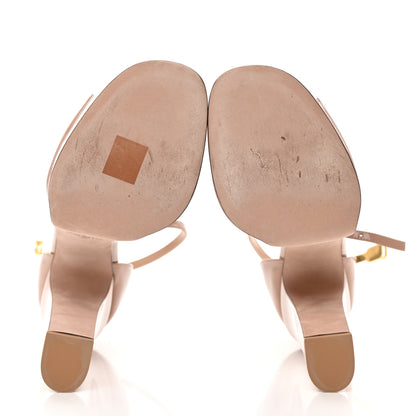 Valentino Garavani Patent Tan-Go 55/155mm Platform Sandals 39 Rose Cannelle 5 of 9