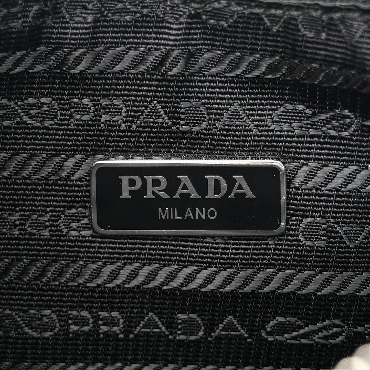 Tessuto Nylon Saffiano Mini Re-Edition 2005 Bag Black