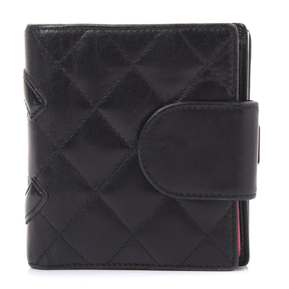 Chanel Calfskin Quilted Cambon Bi-Fold Wallet Black 1 of 11