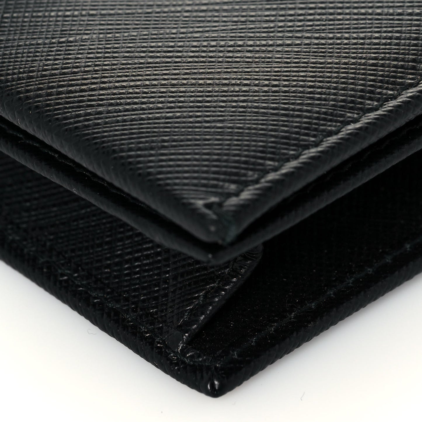 Printed Calfskin Ginny Wallet On Chain Black