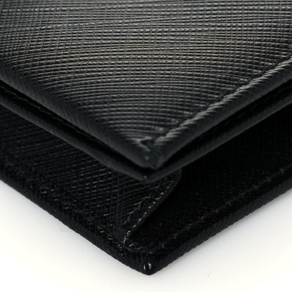 Salvatore Ferragamo Printed Calfskin Ginny Wallet On Chain Black 11 of 14