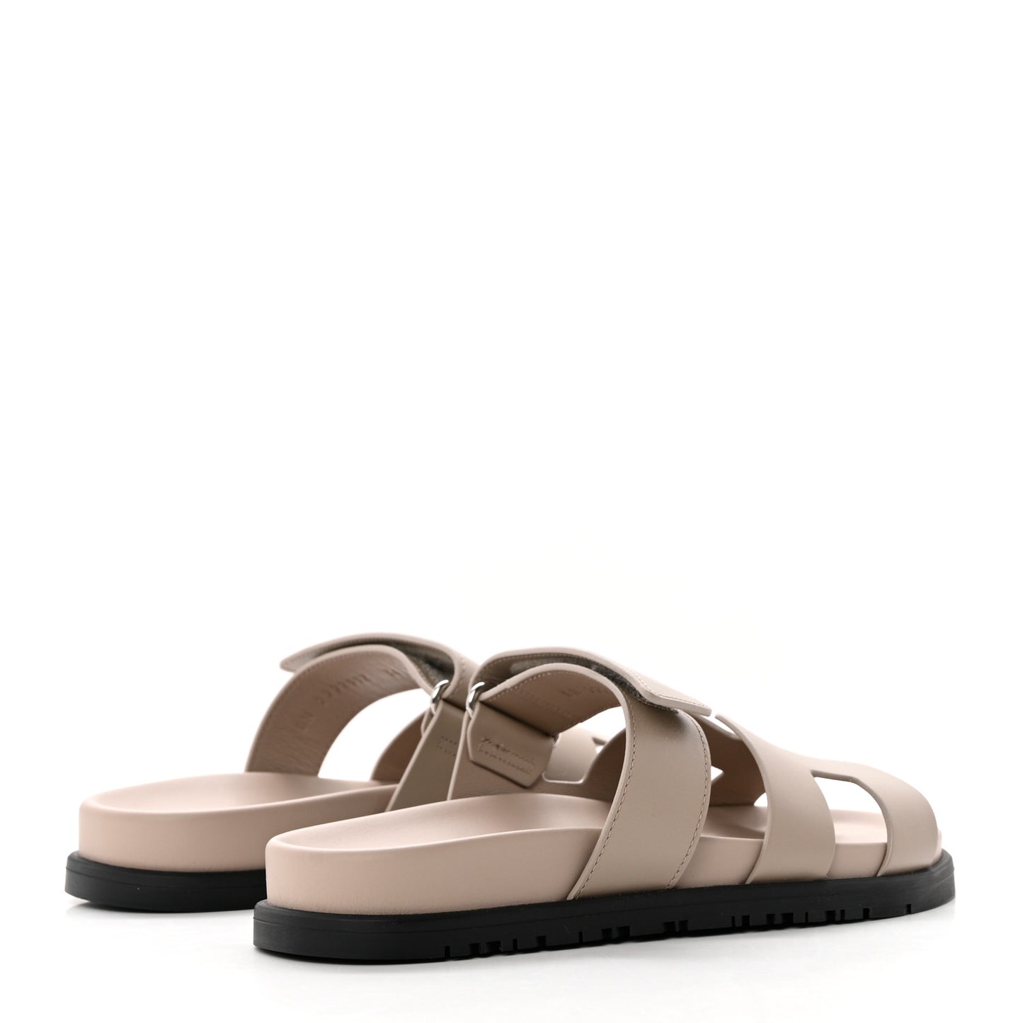 Calfskin Womens Chypre Sandals 36 Beige Mastic