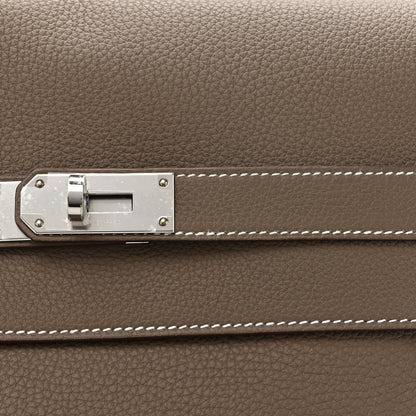 Hermes Togo Kelly Messenger Etoupe 8 of 10