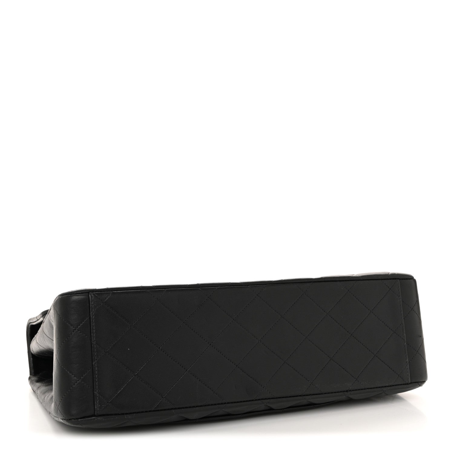 Chanel Lambskin Quilted XL Jumbo Single Flap Black 4 of 14