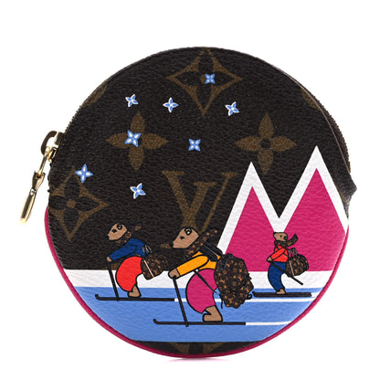 Louis Vuitton Monogram 2018 Christmas Animation Round Coin Purse 1 of 6