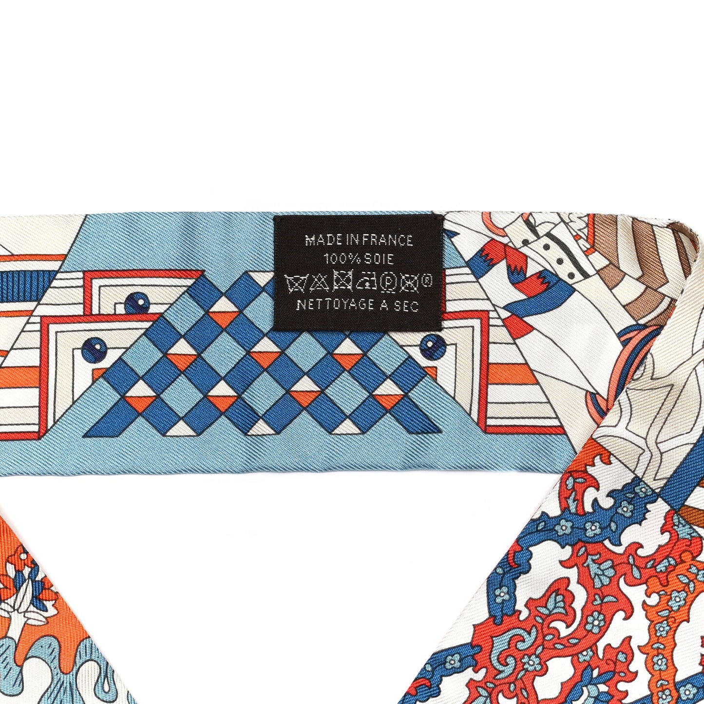 Silk De l'Ombrelle Aux Duels Twilly Bleu Potiron Creme