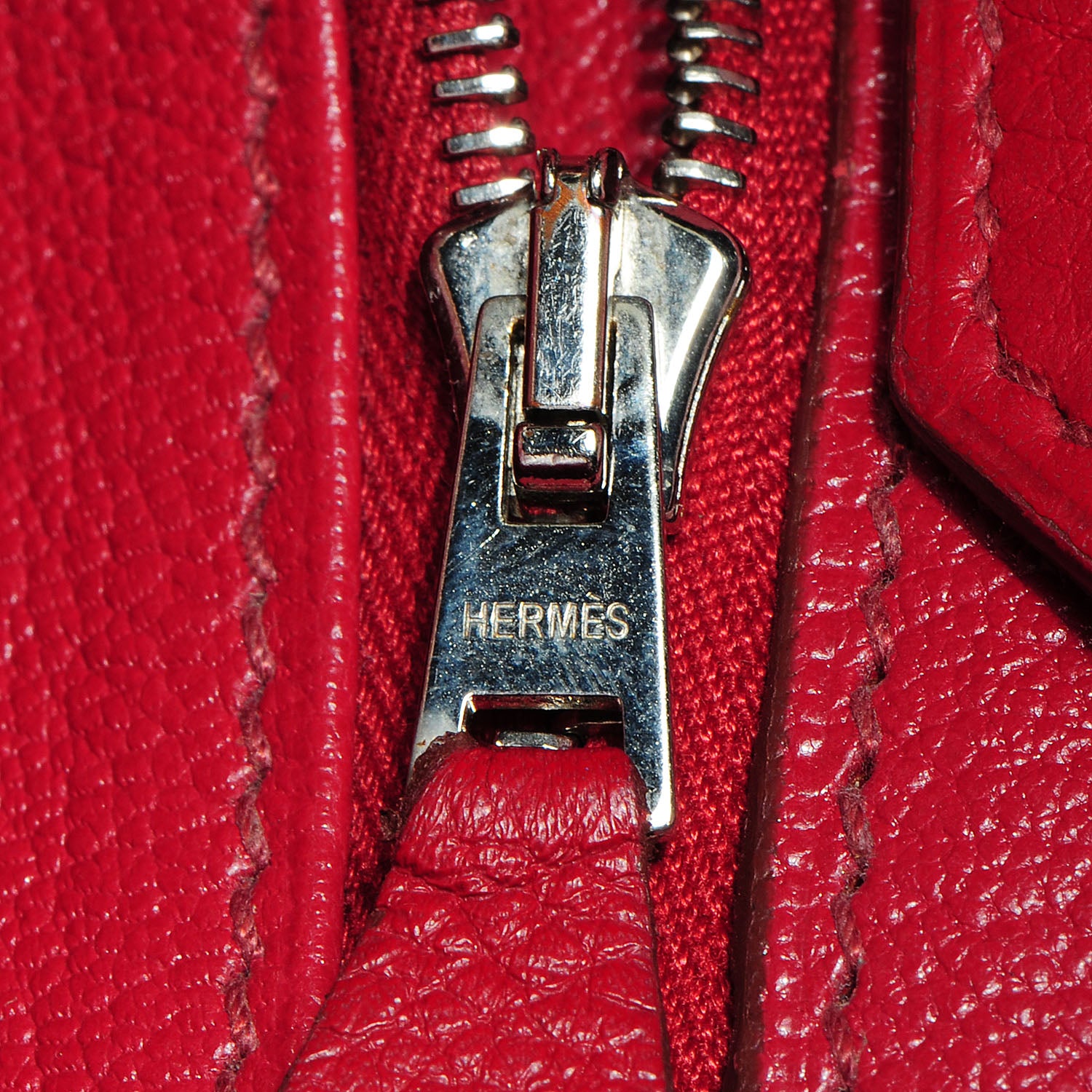 Hermes Taurillon Clemence Birkin 40 Rouge Garance 26 of 32