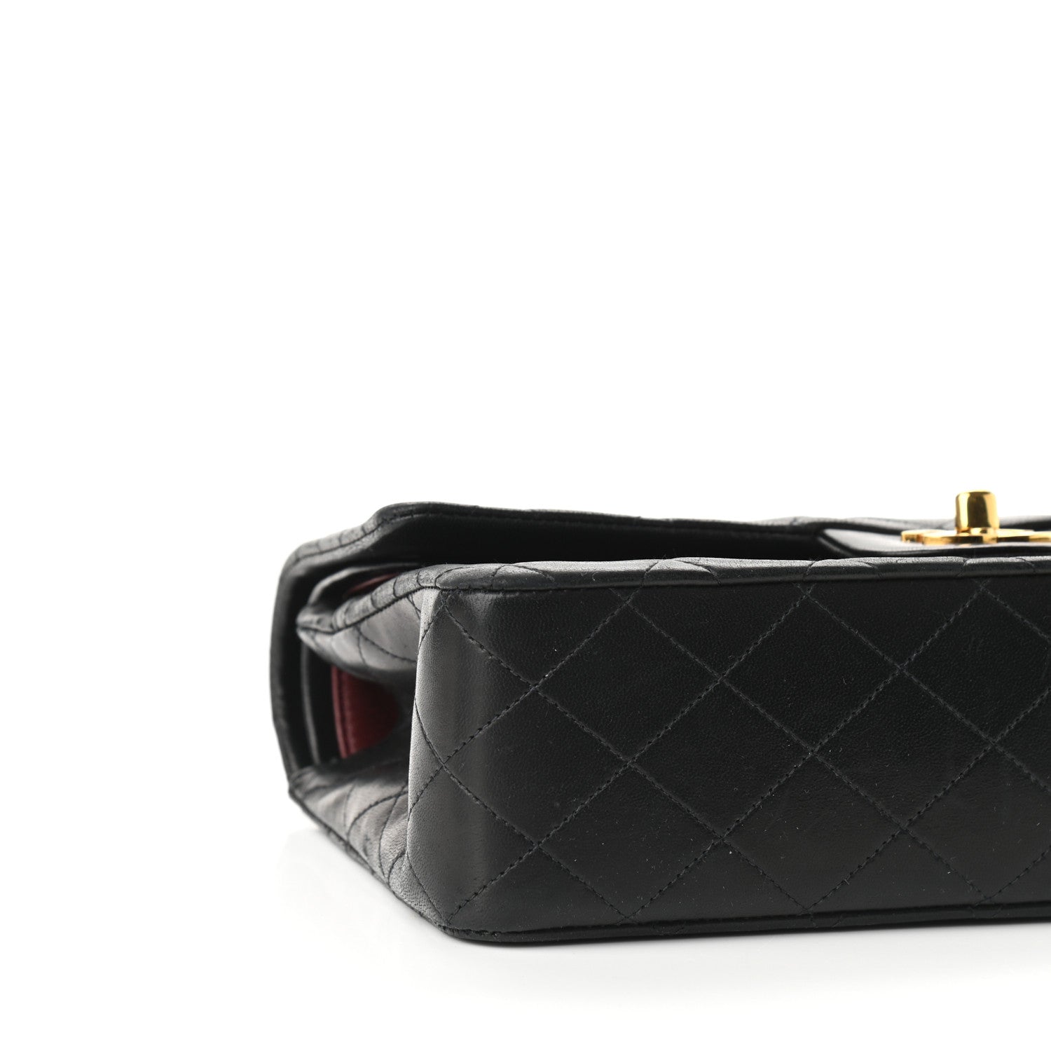 Chanel Lambskin Quilted Medium Double Flap Black 8 of 9