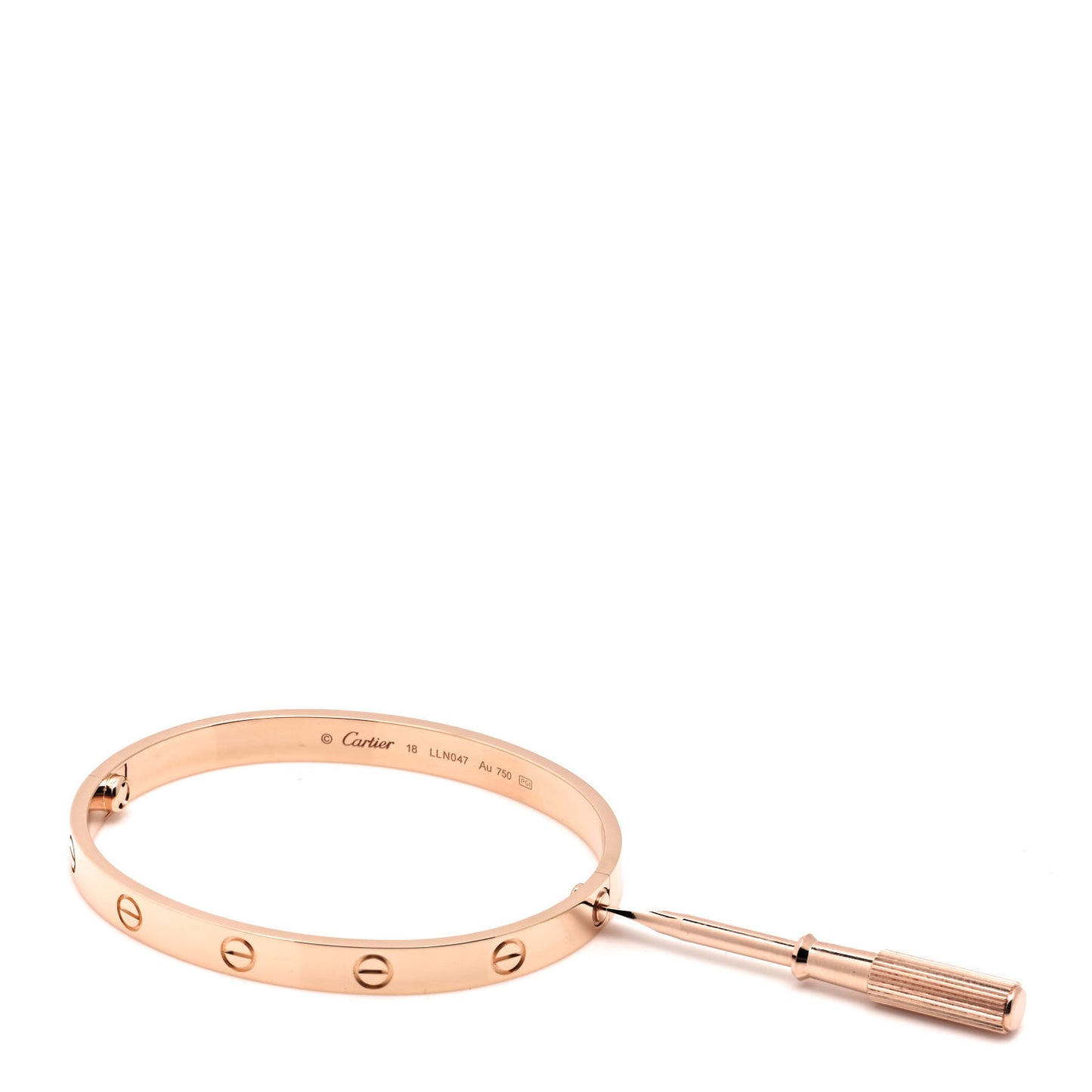 18K Pink Gold LOVE Bracelet 16