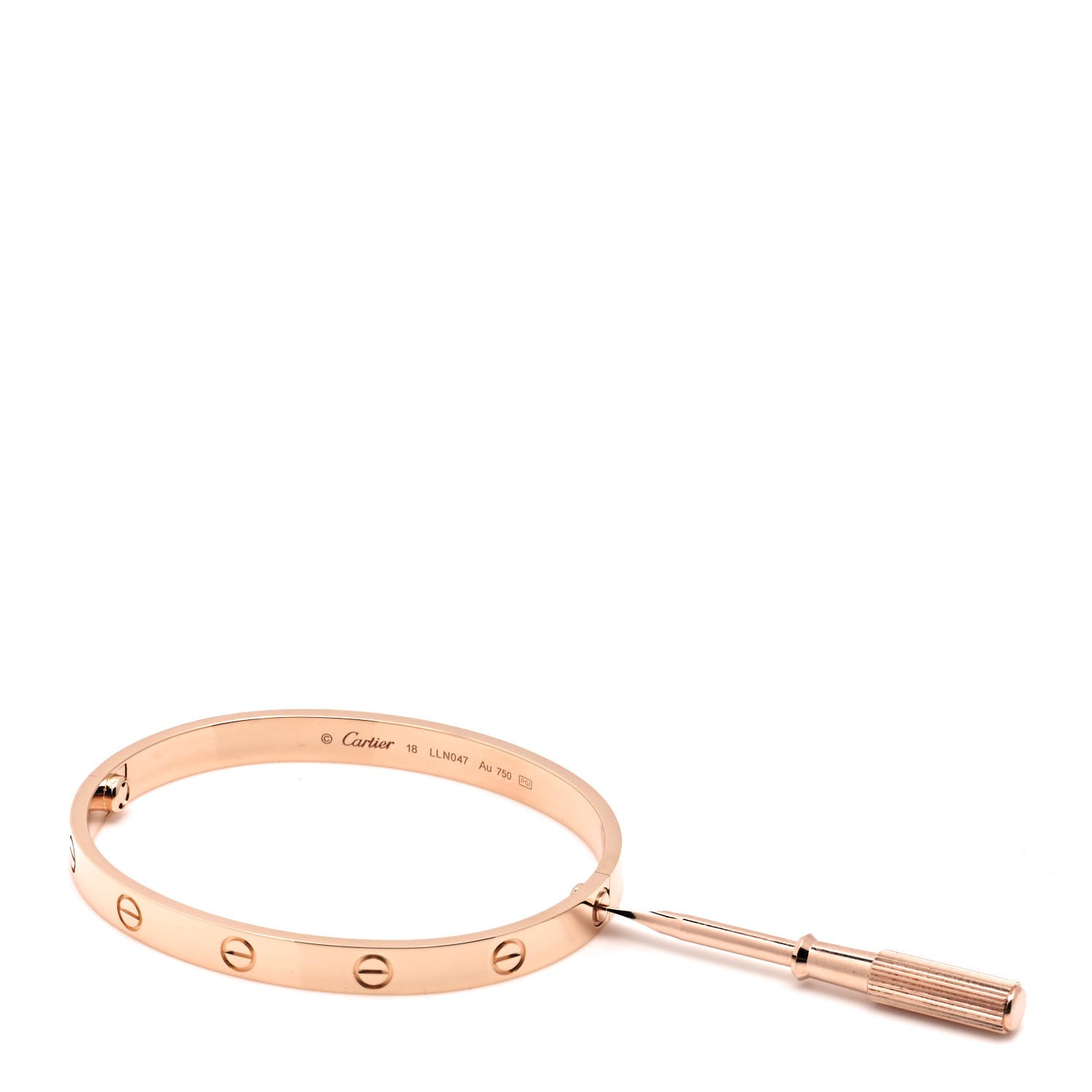 Cartier 18K Pink Gold LOVE Bracelet 16 4 of 5