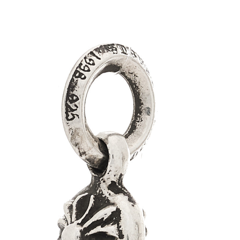 Sterling Silver Tiny CH Cross Ball Pendant