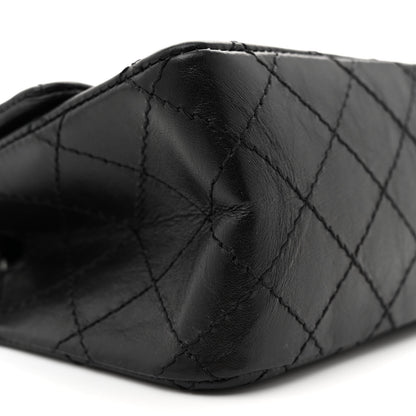 Chanel Aged Calfskin Quilted 2.55 Reissue Mini Flap So Black 9 of 10