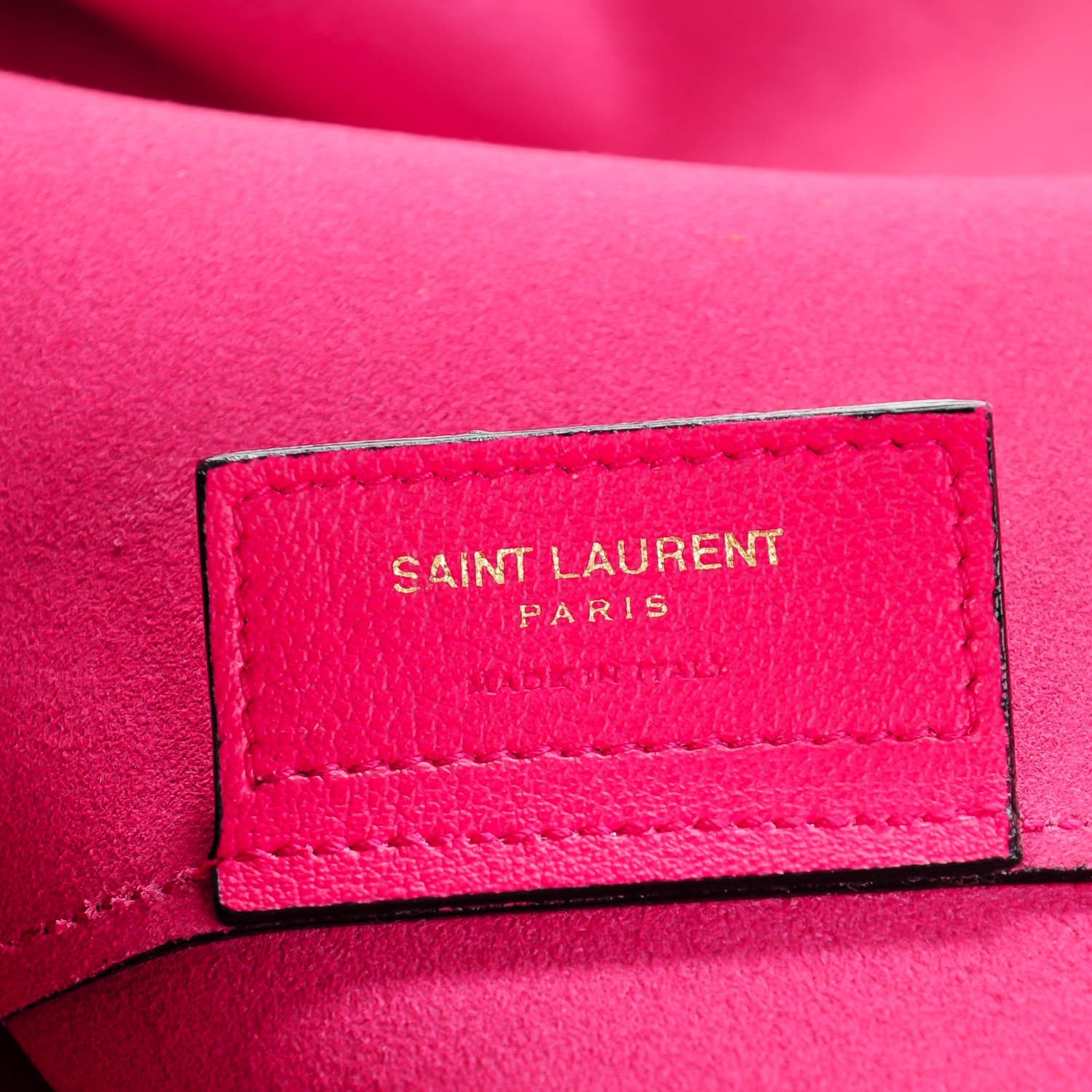 Saint Laurent Calfskin Large Shopping Tote Fuchsia 7 of 10