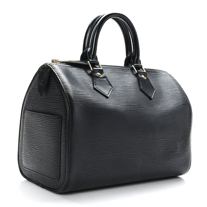 Louis Vuitton Epi Speedy 25 Black 3 of 12