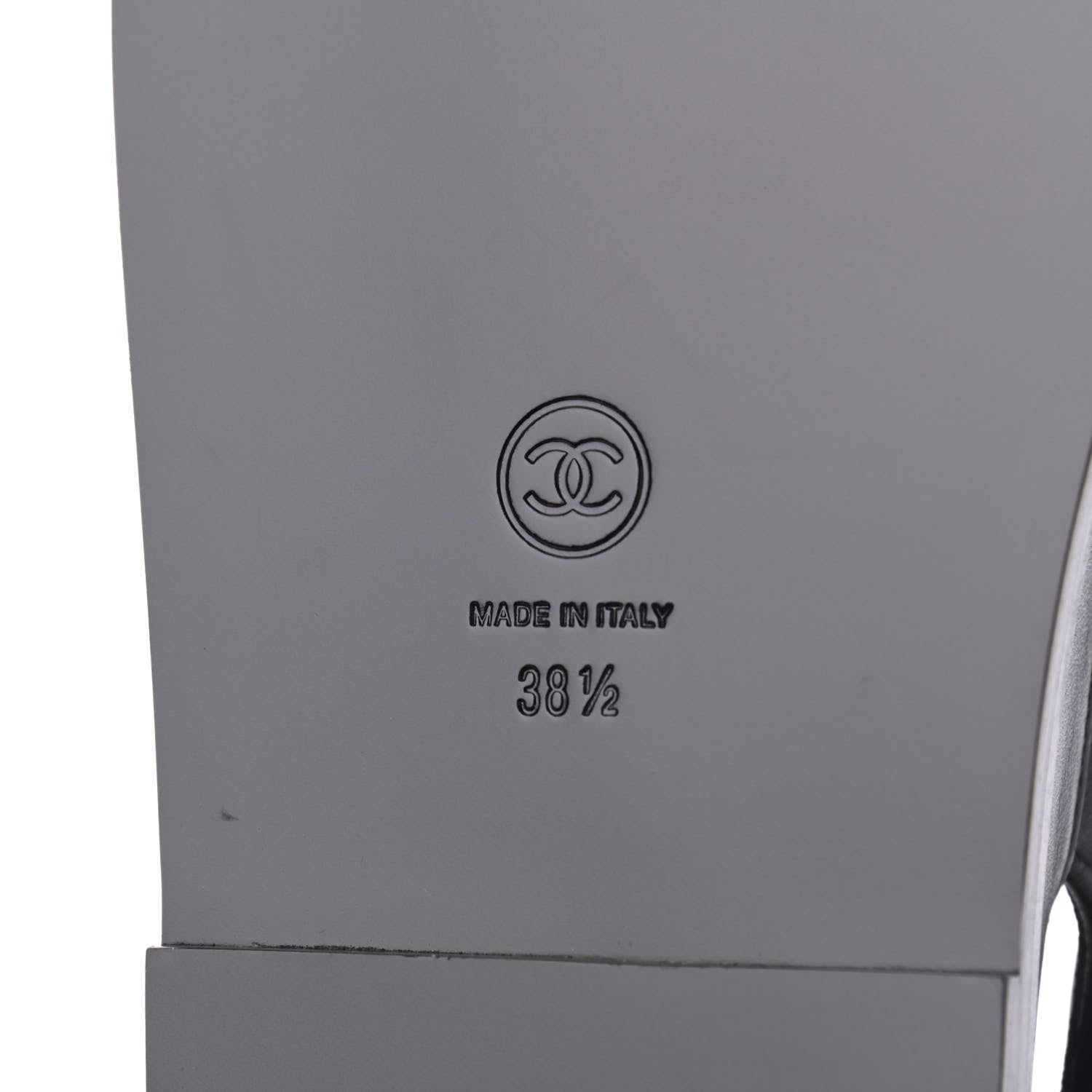 Chanel Lambskin Velcro Dad Sandals 38.5 Black 7 of 9