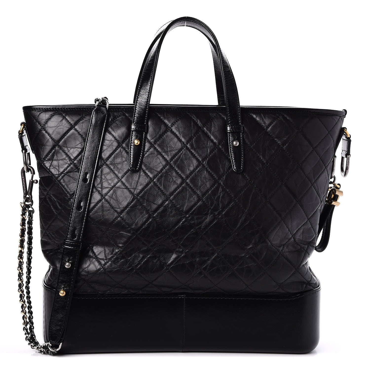 Chanel Calfskin Quilted Large Gabrielle Shopping Tote Black 1 of 8