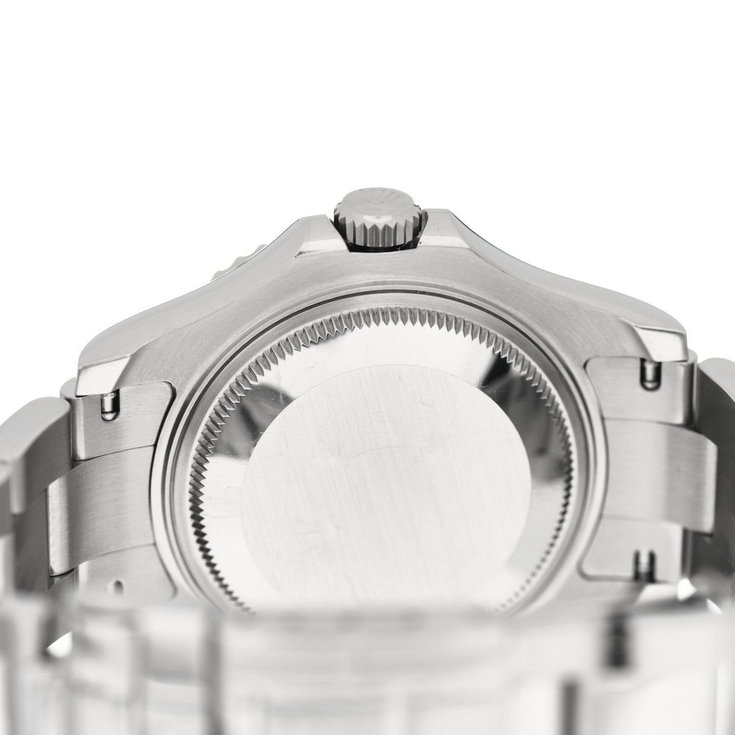 Rolex Stainless Steel Platinum 35mm Yacht-Master Watch Silver 168622 4 of 4