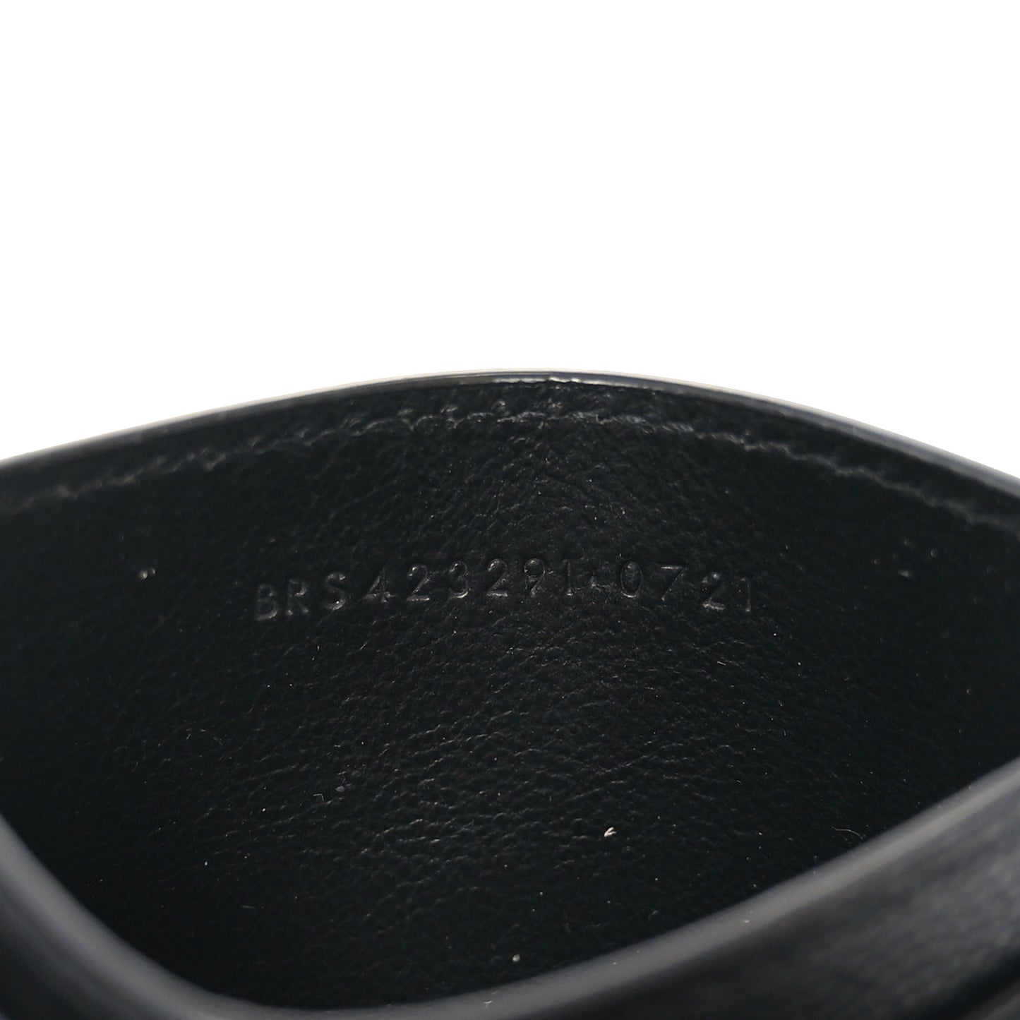 Grain De Poudre Matelasse Chevron Cassandre Credit Card Case Black