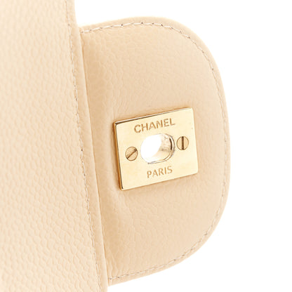 Chanel Caviar Quilted Jumbo Double Flap Beige 8 of 11