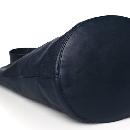 Khaite Smooth Calfskin Large Bucket Bag Blue 7 of 9
