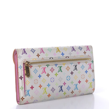Louis Vuitton Monogram Multicolor Eugenie Wallet White Litchi 3 of 13