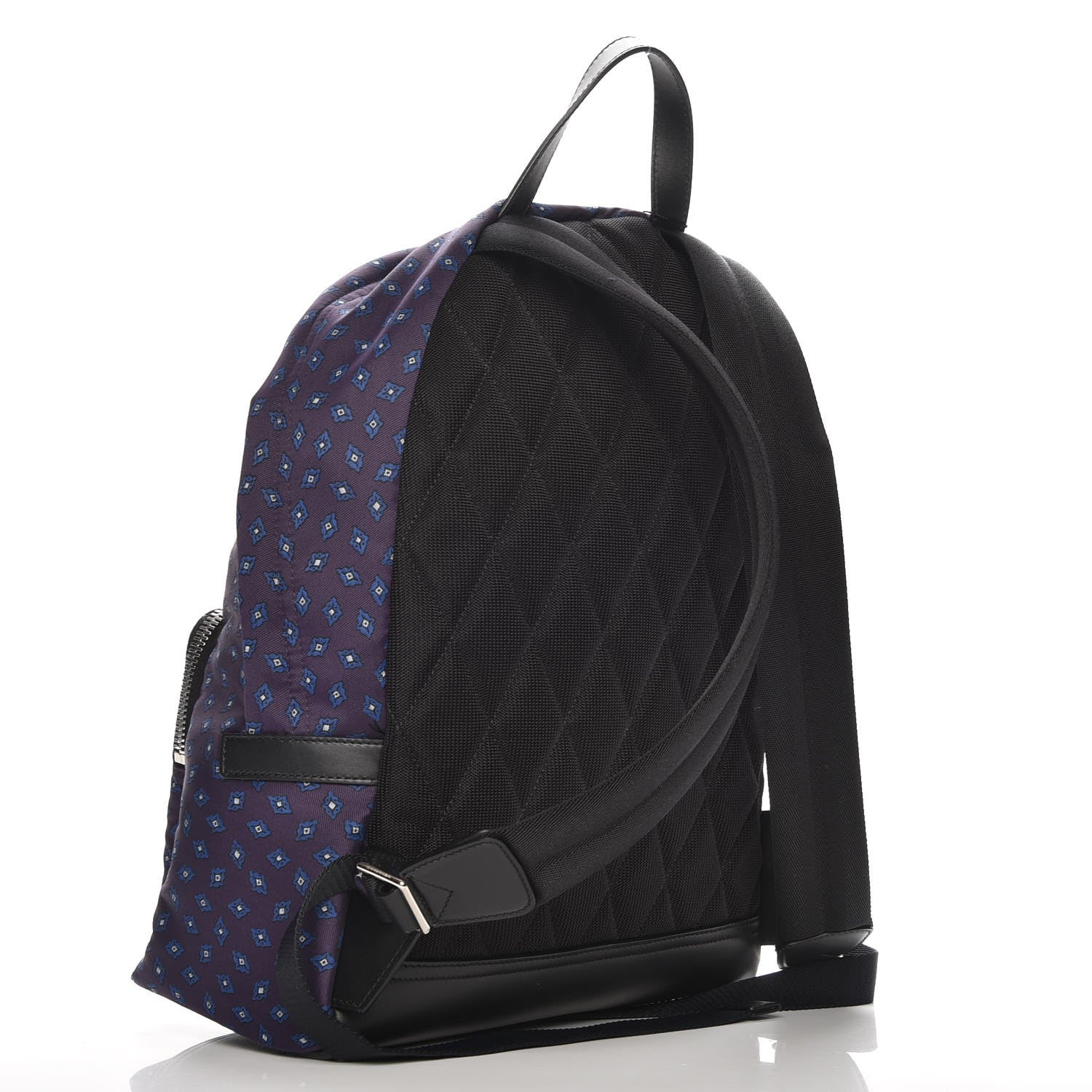 Burberry Nylon Tie Print Abbeydale Simple Backpack Deep Aubergine 3 of 8