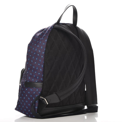 Burberry Nylon Tie Print Abbeydale Simple Backpack Deep Aubergine 3 of 8