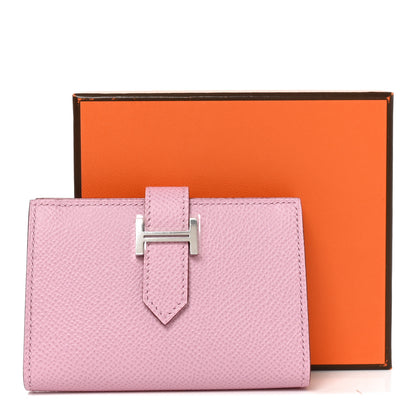 Hermes Epsom Mini Bearn Wallet Mauve Sylvester 7 of 7