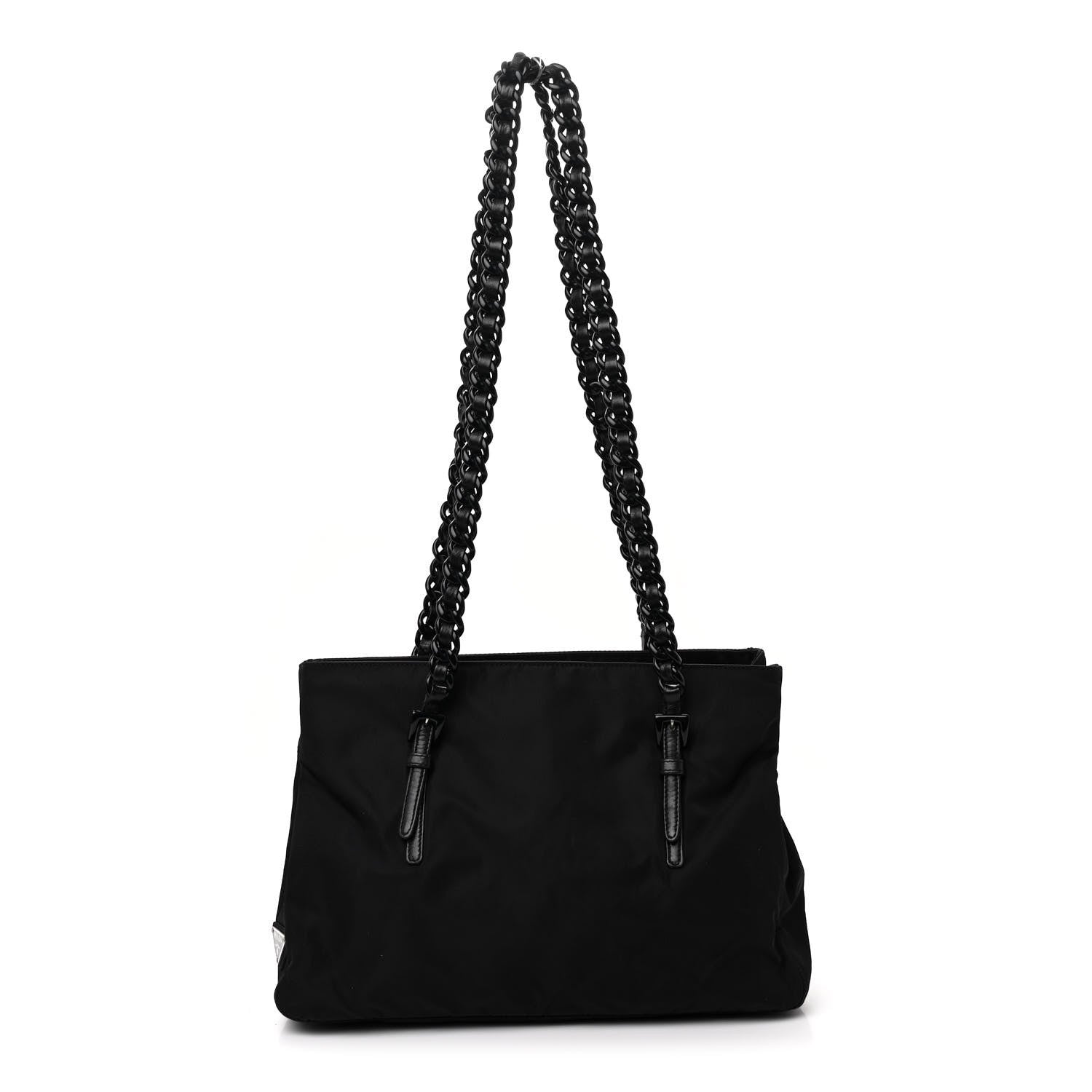 Prada Tessuto Nylon Bacheli Shoulder Bag Black 1 of 11