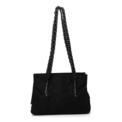 Prada Tessuto Nylon Bacheli Shoulder Bag Black 1 of 11