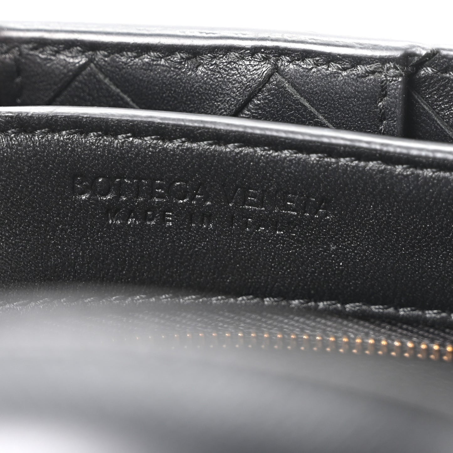 Nappa Intrecciato Small Andiamo With Chain Shoulder Bag Black
