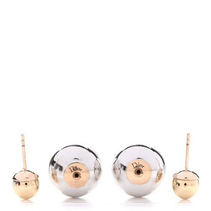 Christian Dior Mise En Dior Tribal Earrings Gold Silver 3 of 4