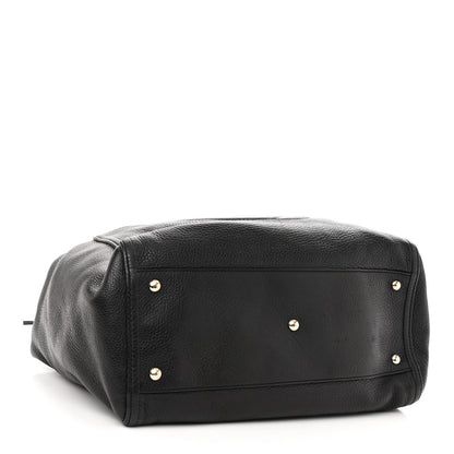 Gucci Pebbled Calfskin Medium Soho Shoulder Bag Black 4 of 12
