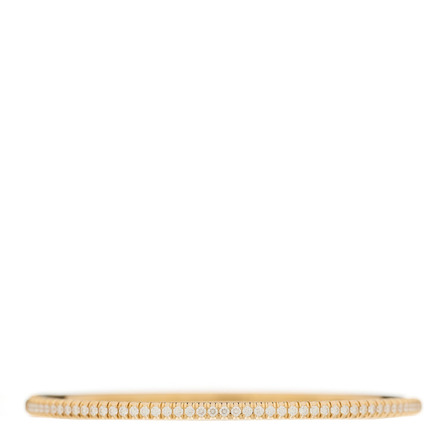 Cartier 18K Yellow Gold Diamond Etincelle de Cartier Bangle Bracelet 16 1 of 3