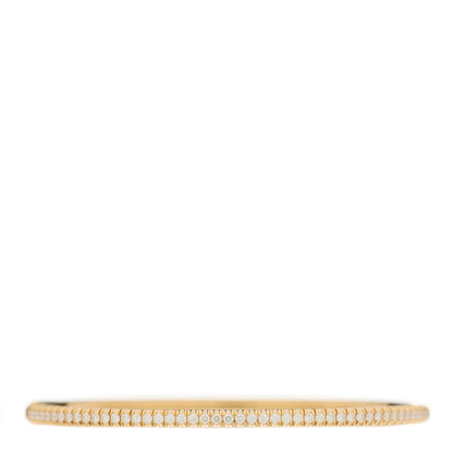 Cartier 18K Yellow Gold Diamond Etincelle de Cartier Bangle Bracelet 16 1 of 3