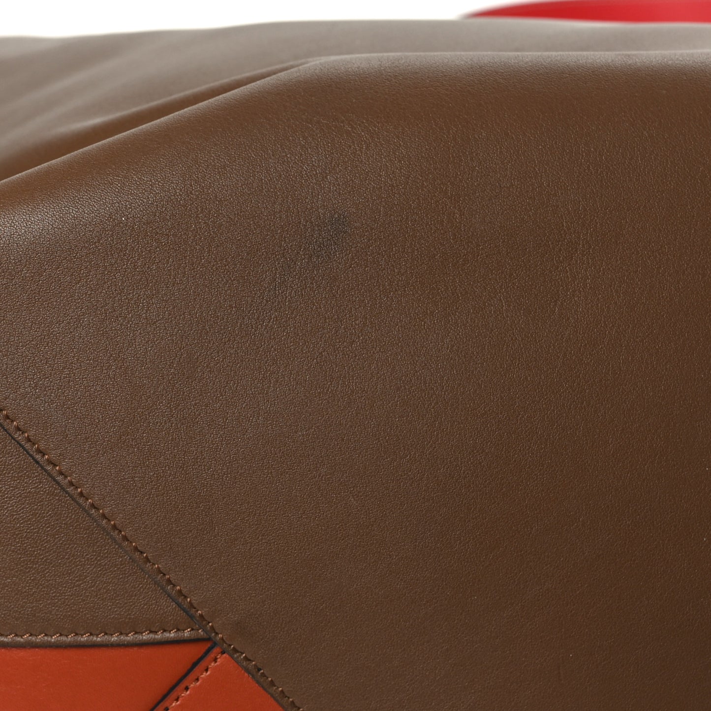 Shiny Smooth Calfskin Twisted Cabas Camel Tan