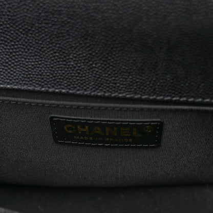 Chanel Caviar Quilted Medium Boy Flap Black 6 of 9