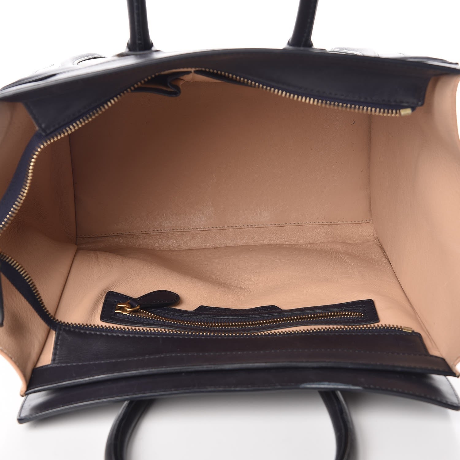 Celine Satin Calfskin Mini Tri-Color Luggage Anthracite 5 of 12