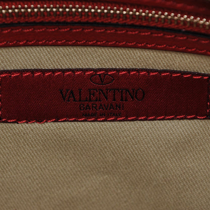 Valentino Garavani Vitello Small Rockstud Double Handle Tote Red 6 of 6