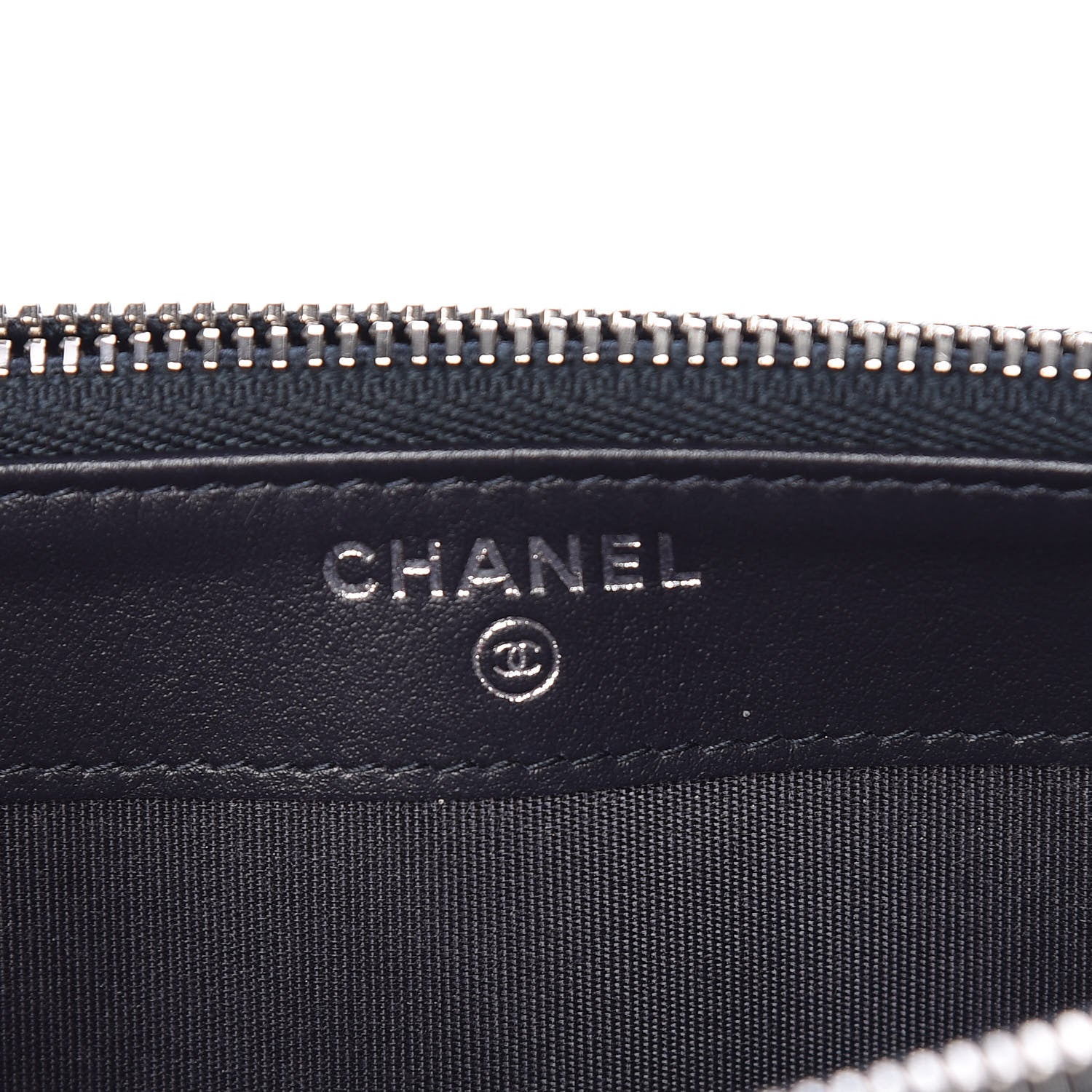 Chanel Calfskin Chevron Quilted Tassel Clutch With Chain Navy 8 of 13