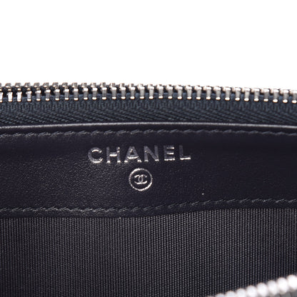 Chanel Calfskin Chevron Quilted Tassel Clutch With Chain Navy 8 of 13