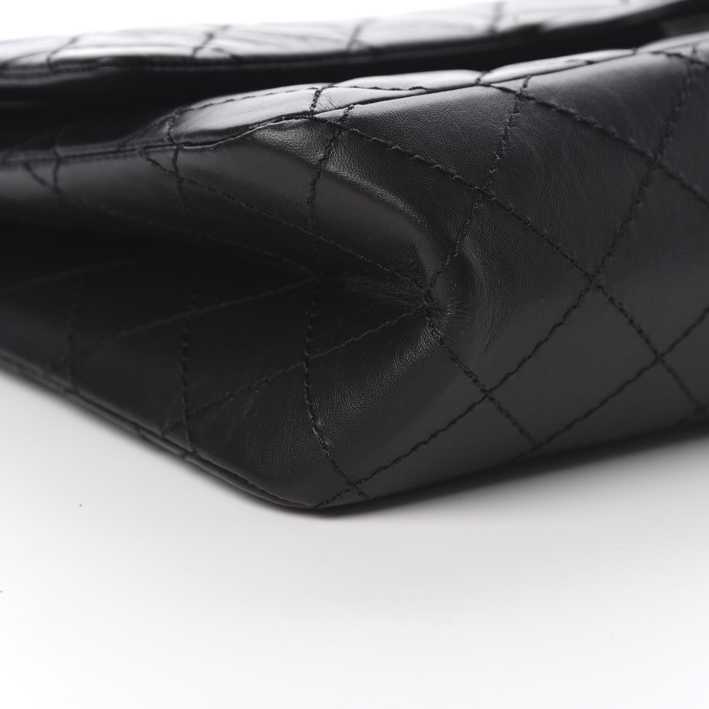 Aged Calfskin Quilted 2.55 Reissue 226 Flap Black