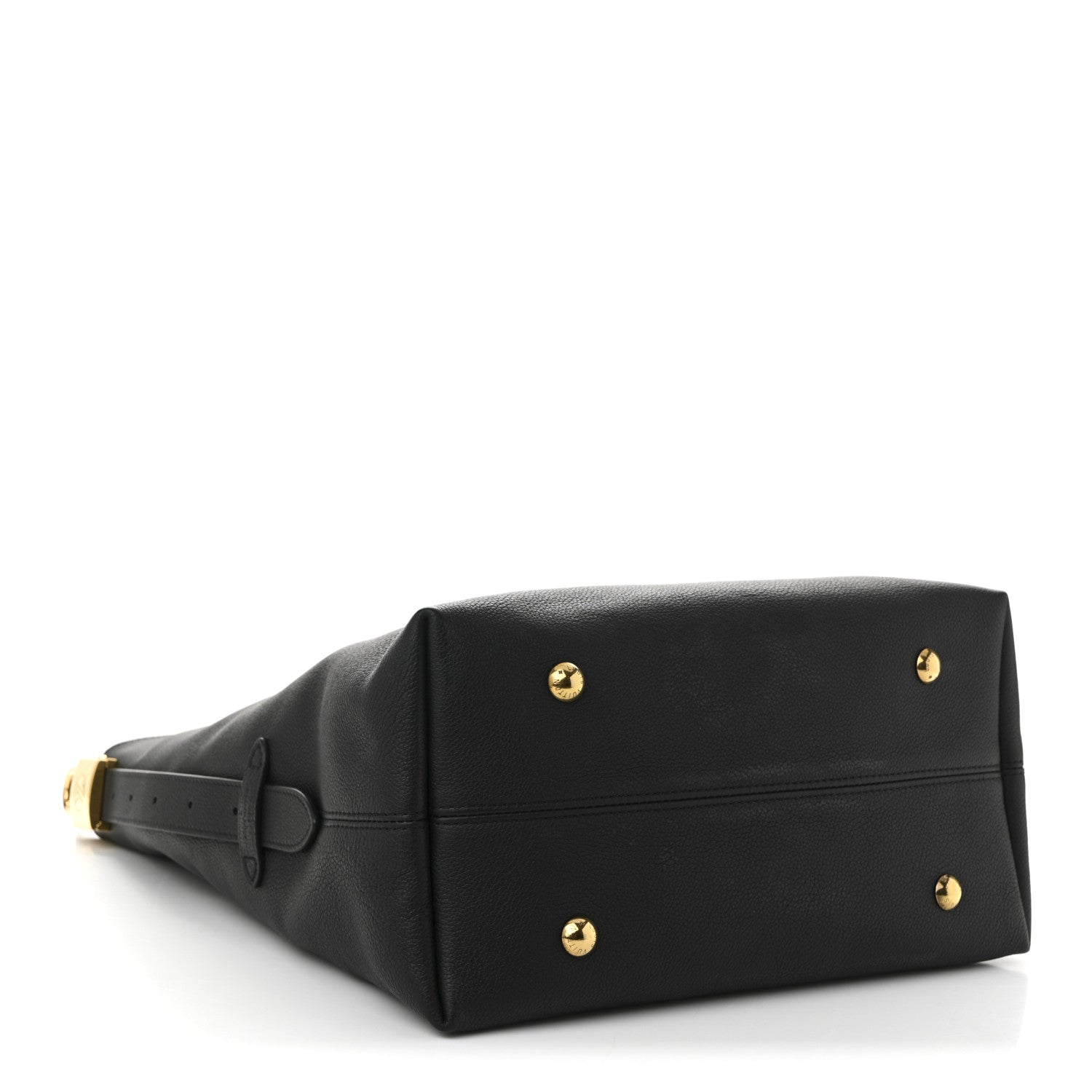 Louis Vuitton Grained Calfskin Low Key Hobo MM Black 5 of 11